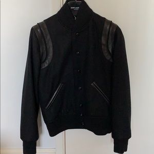 Saint Laurent Teddy Varsity Jacket 38